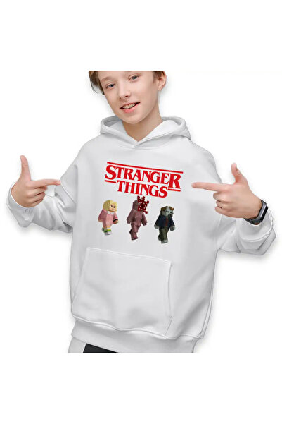 OEM Kids Boys Sweatshirt Stranger Things Minecraft Demogorgon Roblox