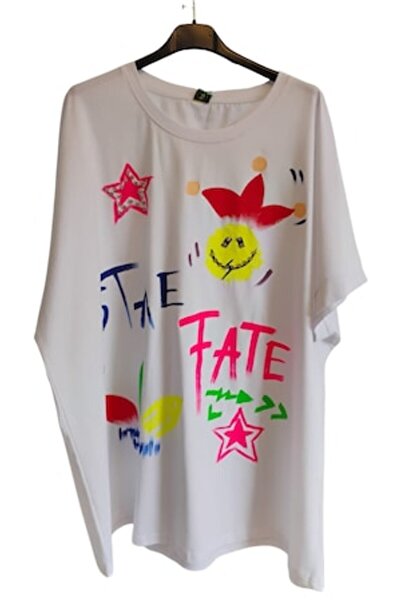 OEM Women's Tunic T-Shirt, White with Funny Text