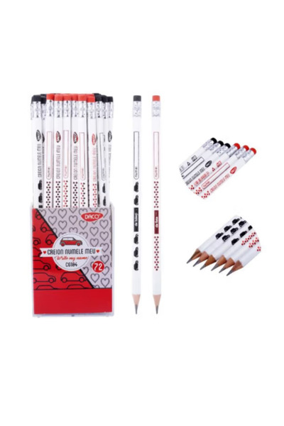 daço BLACK PENCIL WITH ERASER MY NAME DACO