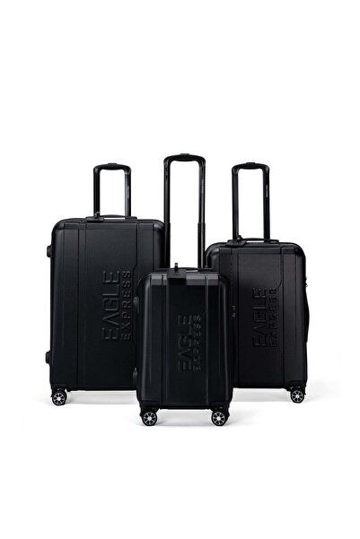 EAGLE EXPRESS Patron ABS Hard Trolley Luggage Set - 3 Pieces (20/24/28 Inch) ...