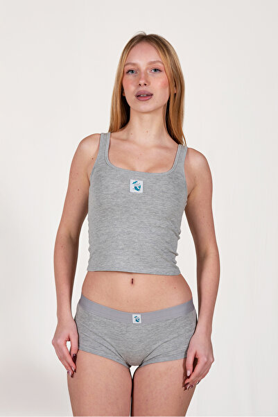 ISLENA طقم مريح - رمادي حضري (طقم رياضي + بوكسر)