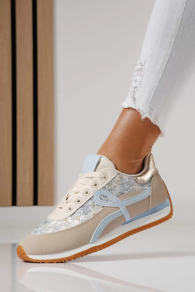 Zaira Women's blue sneakers made of eco-leather Jesica #24124 - 41