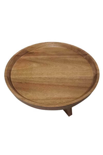 WoodSun Cake Plate, Wood, D.30.5cm