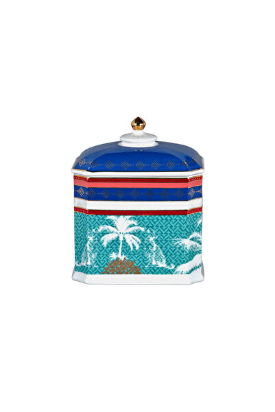 Lucky Art Palmera Bone Corner Jar 19cm