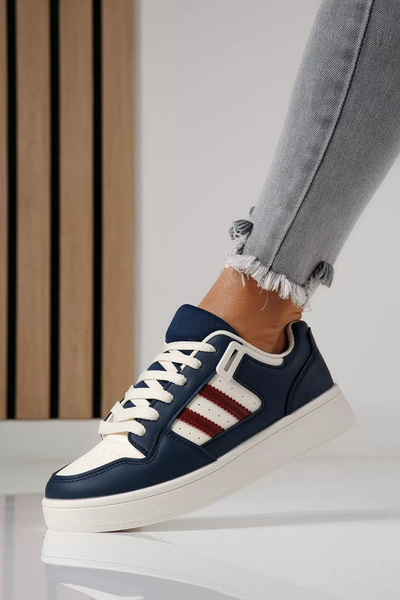 Zaira Women's blue sneakers made of eco-leather Iris #24194 - 40