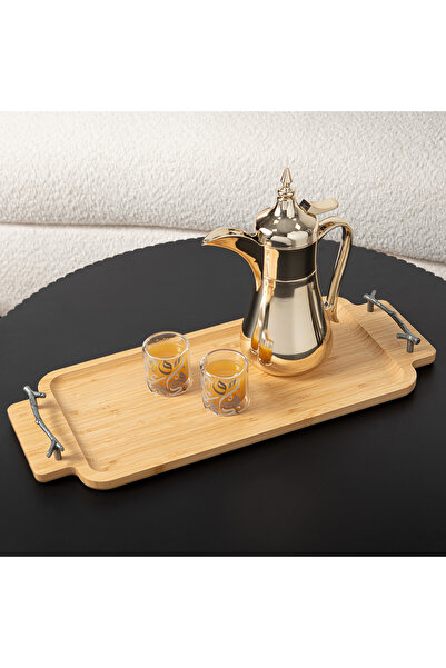 Alberto natural bamboo serving tray 50*21*4 cm
