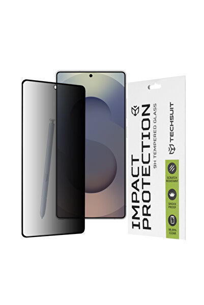 Techsuit Folie sticla Samsung Galaxy S25 Ultra 111D Privacy Full Glue, negru