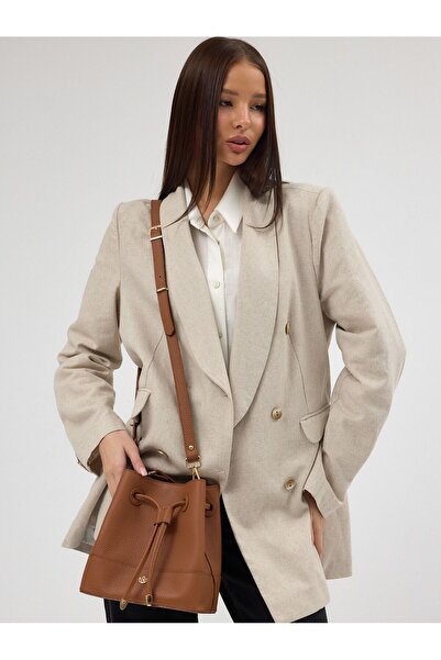 Meskanto Eva Genuine Leather Drawstring Hand and Shoulder Bag