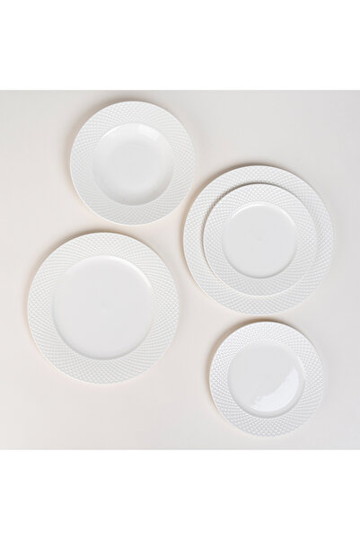 LA MESA white porcelain 18 pc dinner set