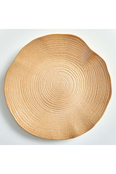 Tognana Wood Plate, Ceramic, D.39cm