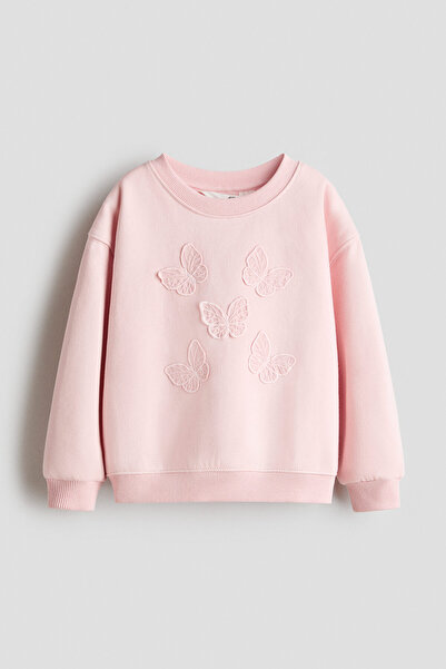 H&M Motif Detaylı Sweatshirt