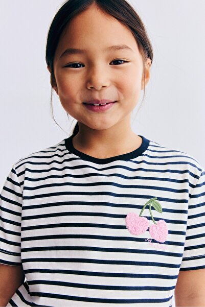 H&M Motif Detaylı Tişört