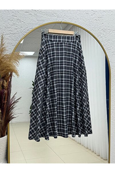 BENAHOLL Saime Mini Plaid Skirt-Bn4580 Anthracite