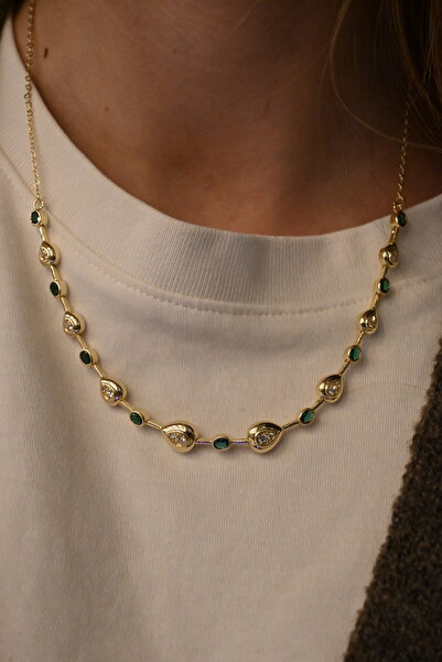 sellycodesign Verde Green Stone Necklace