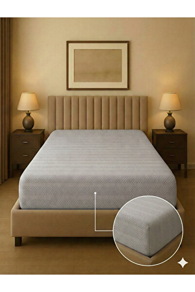 Miabella Home 100% Cotton Dobby Double Elastic Fitted Sheet Soft Textured Sin...