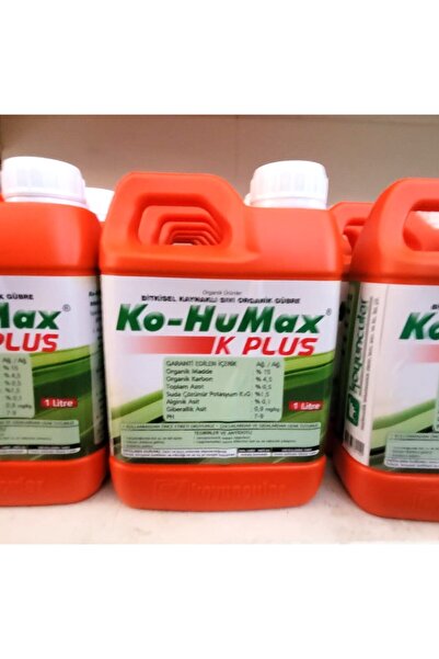 ko-humax K PLUS BİTKİSEL KAYNAKLI SIVI ORGANİK GÜBRE YAPRAK GÜBRESİ 2'Lİ SET