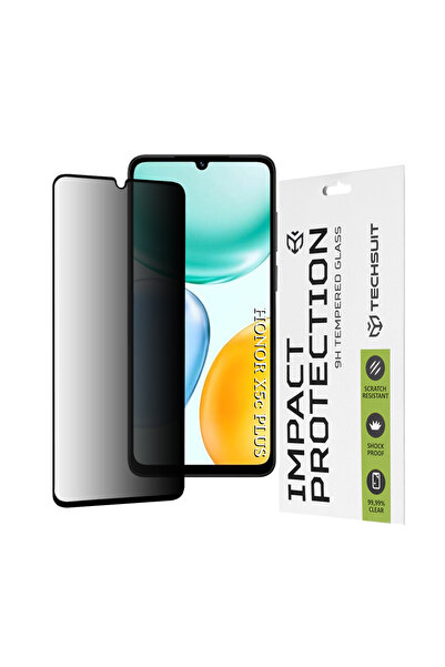 Techsuit - 111D Privacy Full Glue - Honor X5c Plus - Black