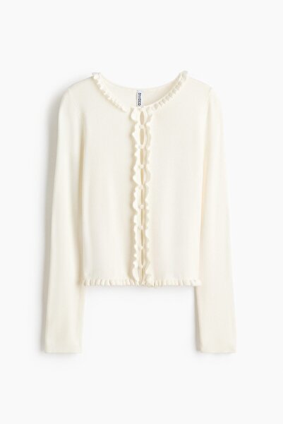 H&M Fırfır Şeritli Hırka