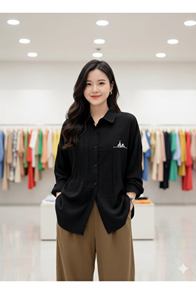 StepIntex Elegant vintage Korean embroidery shirt