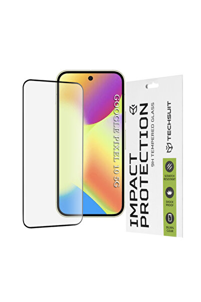 Techsuit Google Pixel 10 111D Full Glue Full Cover Glass Film, black