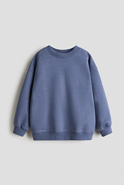H&M İçi Tüylü Oversize Sweatshirt