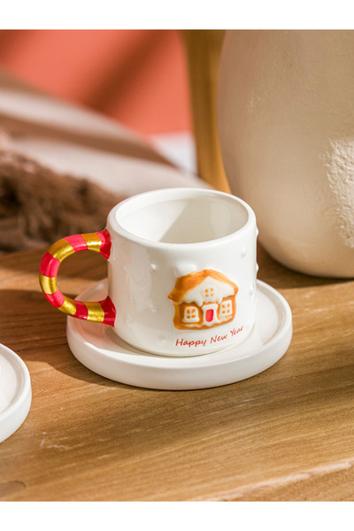 LC Waikiki Renkli̇mağazadan Lcw Home 2-Person Porcelain Coffee Cup Set 90 ml