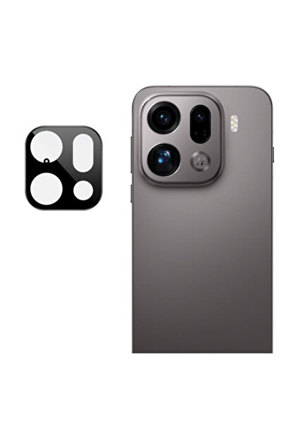 Techsuit - Full Camera Glass - Oppo Find X9 Pro - Black