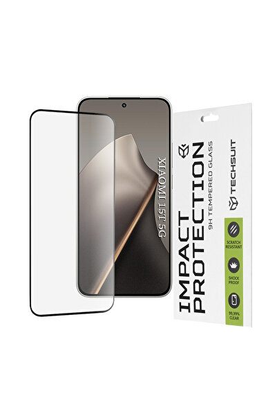 Techsuit Folie sticla Xiaomi 15T 111D Full Glue Full Cover, negru