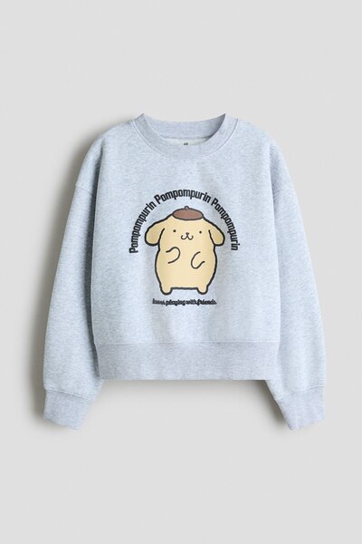 H&M Baskı Motifli Sweatshirt