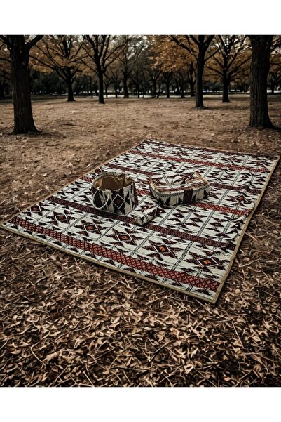 smart home 4-in-1 Camping & Outdoor Set with Ground Mat, Coffee & Teapot Bask...