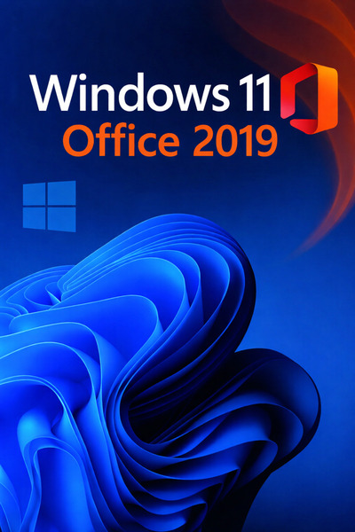 MICROSOFT Windows 11 Pro Retail + Office 2019 Pro Plus Paket | 2025/2026 | An...
