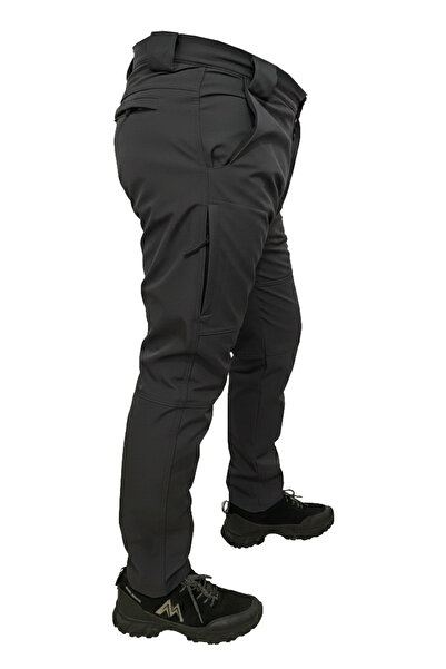 Mysia Outdoor ANTRASİT SOFT SHELL PANTOLON İÇİ POLARLI