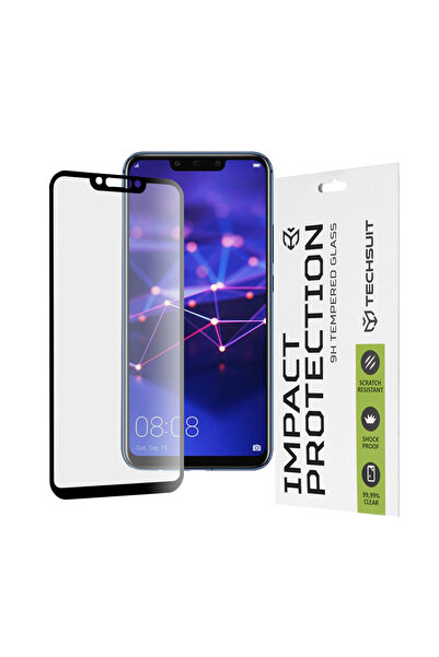 Techsuit Huawei Mate 20 Lite 111D Full Glue Full Cover Glass Film, black