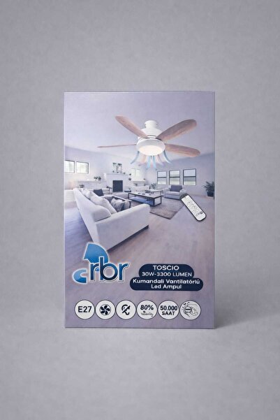PERİ RBR TOCO10 KUMMANDALI VANTİLATÖRLÜ LED AMPUL 30W 3300 LM E27