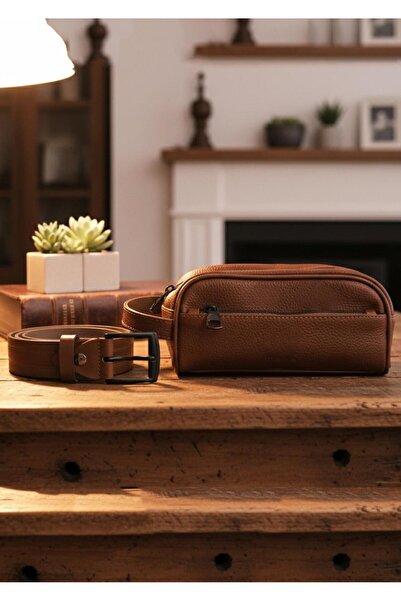 Duke Nickle Men's Bag Belt 2-Piece Stylish Classic Combination Gift Set –