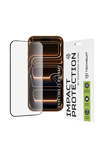 Techsuit iPhone 17 Pro Max 111D Full Glue Full Cover Glass Film, black