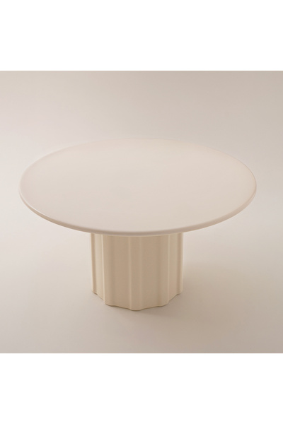LA MESA porcelain cake stand Taibah collection, cream dia 12inch