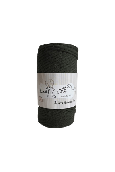 hobby club خيط مكرامية قابل للسحب 250 جرام 75 متر 3.5 ملم أسود