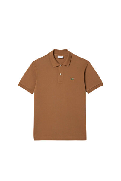 Lacoste L.12.12 تي شيرت بولو بني كلاسيكي للرجال