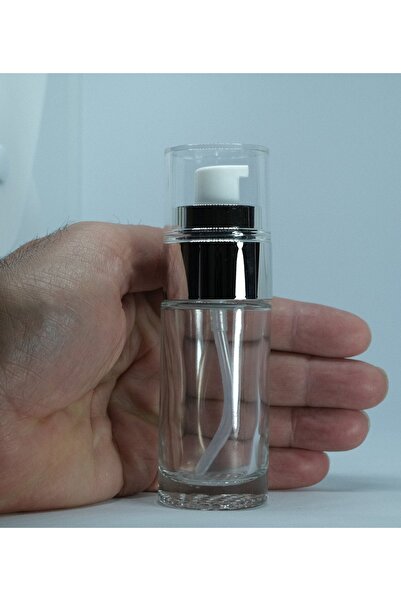 40 ML LOTION (2 PCS) (REFILLABLE) GRAY GLASS BOTTLE