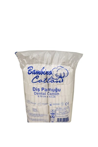 Bambino Cotton- Diş Pamuğu Dental Cotton 10MM 500 ADET