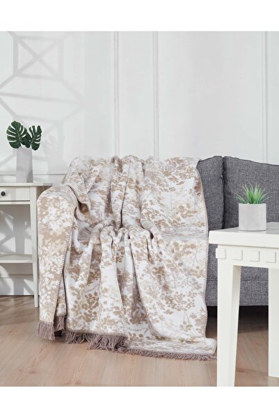 Bella Home Aksu Double Sided Cotton Blanket - 180X220 cm - Breathable & Soft ...