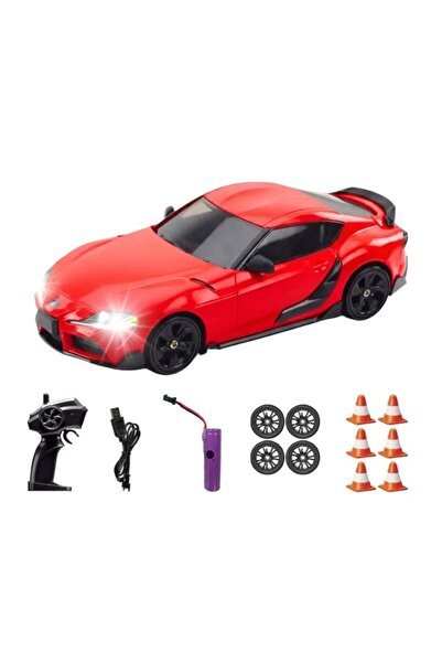 Pasifik Hstar Uzaktan Kumandalı Işıklı Drift Arabası Supra Kırmızı