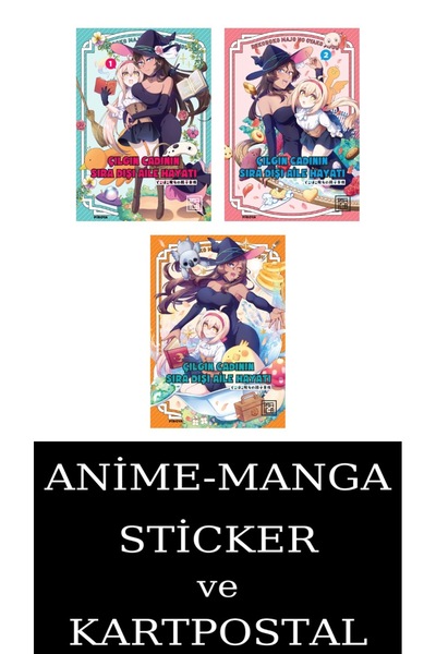 Athica Çılgın Cadının Sıra Dışı Aile Hayatı 1-2-3 Manga Seti (3 KİTAP) / Anim...