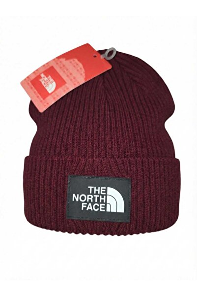 THE NORTH FACE Striped wool blend hat, Unisex, One Size, Bordeaux