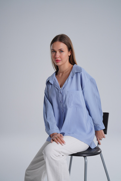 DIVINE TASARIM AURA Oversize Standart Beden Gömlek