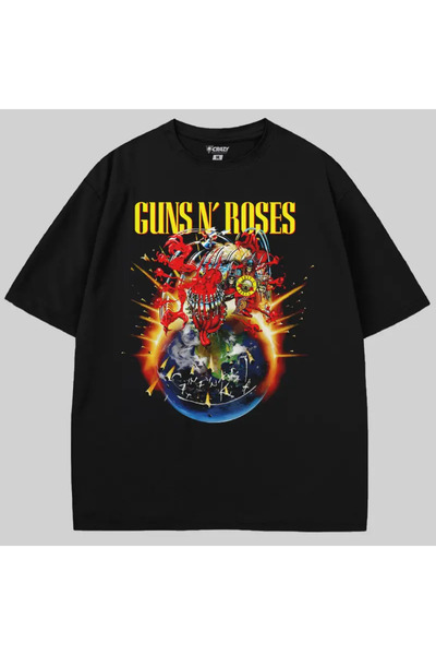Crazy Μπλουζάκι Guns N Roses Istanbul Concert oversized