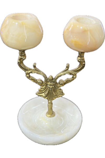 hacıbektaş hediyelik ikili oniks şamdan