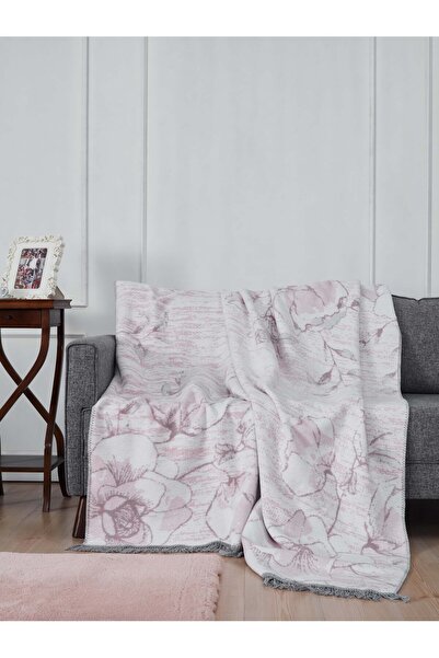 Bella Home Aksu Double-Sided Cotton Blanket - 180X220 cm - Breathable & Soft ...