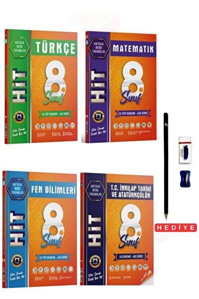 Mozaik Yayınları 8 Sınıf Türkçe-Matematik-Fen Bilimleri-İnkılap Tarihi Haftal...
